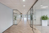 Een glazen entree en glazen trapbalustrades-Overveld Glas-Entree/Hal/Trap-Glazen Entree, Vergaderruimtes & Trapbalustrades -OBLY