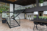 Een glazen entree en glazen trapbalustrades-Overveld Glas-Entree/Hal/Trap-Glazen Entree, Vergaderruimtes & Trapbalustrades -OBLY