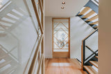 Eiken taatsdeur met custom made design-INDU DOORS-custom design,eikenhout,luxe afwerking,moderne deuren,Taatsdeur,Woonkamer-Eiken taatsdeur met custom made design van Indu Doors-OBLY