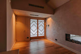 Eiken taatsdeur met custom made design-INDU DOORS-custom design,eikenhout,luxe afwerking,moderne deuren,Taatsdeur,Woonkamer-Eiken taatsdeur met custom made design van Indu Doors-OBLY