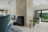 Elegante Renovatie met Bourgondische Dallen en Stonepanels-VAN DEN HEUVEL & VAN DUUREN-Woonkamer-Bourgondische Dallen en Stonepanels-OBLY