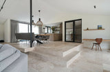 Elegante Renovatie met Bourgondische Dallen en Stonepanels-VAN DEN HEUVEL & VAN DUUREN-Woonkamer-Bourgondische Dallen en Stonepanels-OBLY