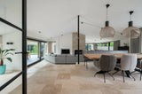 Elegante Renovatie met Bourgondische Dallen en Stonepanels-VAN DEN HEUVEL & VAN DUUREN-Woonkamer-Bourgondische Dallen en Stonepanels-OBLY
