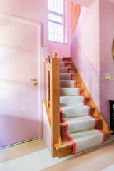 Complete raamdecoratie en traploper op maat voor een woning in Amerongen