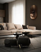 Future X panel - Daisy Gold-Dennis v Zanden-Woonkamer-Plexiglas Kunstwerk met Goudschijven | Future X Collectie-OBLY