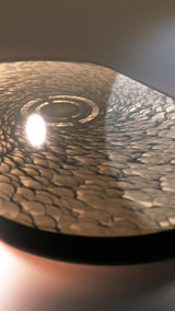 Future X panel - Daisy Gold-Dennis v Zanden-Woonkamer-Plexiglas Kunstwerk met Goudschijven | Future X Collectie-OBLY
