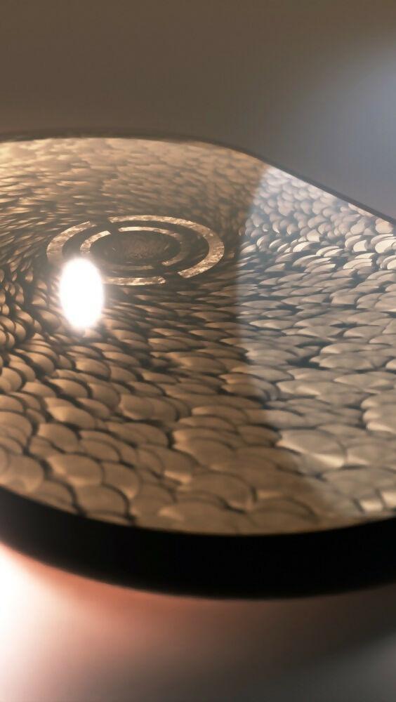Future X panel - Daisy Gold-Dennis v Zanden-Woonkamer-Plexiglas Kunstwerk met Goudschijven | Future X Collectie-OBLY