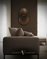 Future X panel - Daisy Gold-Dennis v Zanden-Woonkamer-Plexiglas Kunstwerk met Goudschijven | Future X Collectie-OBLY