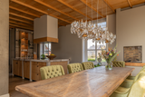Herontwerp keuken & eetruimte-MH Interieurdesign-eiken maatwerk keuken,exclusief keukenontwerp,Keuken,luxe keuken,warme woonkeuken-Luxe landelijke keuken met marmer en eiken maatwerk-OBLY