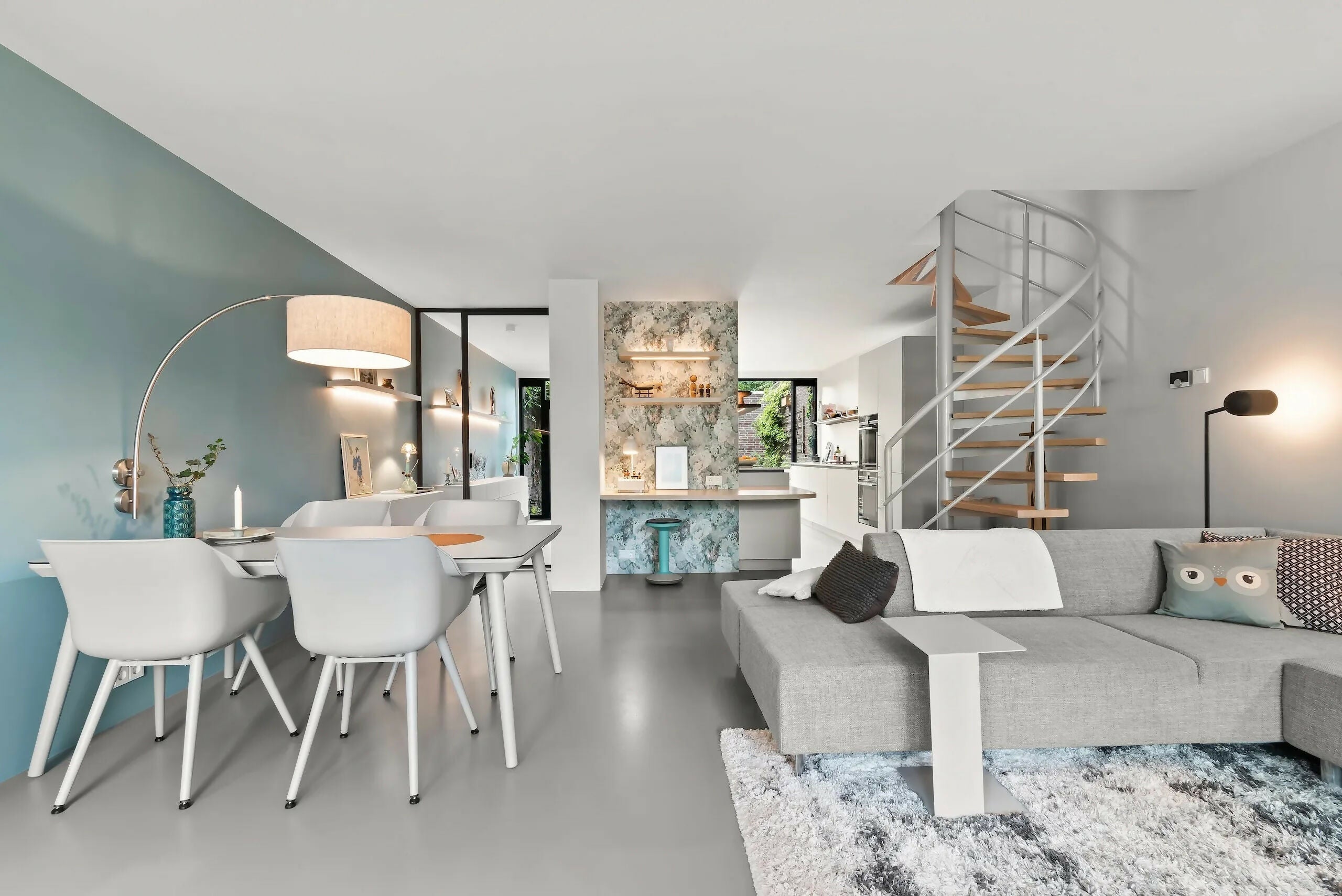Interieurontwerp tussenwoning Leeuwarden-De Binnenstudio-keuken,woonkamer-Interieurontwerp Tussenwoning Leeuwarden – Woonkamer, Keuken & Werkple-OBLY