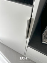 Moderne woonkeuken met nieuwe aanbouw