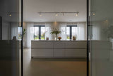 Japandi Keuken met Notenhout-OBLY-keuken-Japandi Keuken met Notenhout, Stalen Koffienis en Dekton Alabrium-OBLY