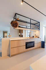 Japandi Penthouse met Moderne Accenten in Amsterdam-Studio Boud-japandi interieur,Keuken,luxe appartement,minimalistisch wonen,modern interieur,natuurlijke materialen,Penthouse-OBLY