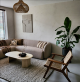 Japandi woonhuis met Lavasteen gietvloer Pearl in Waalre-Berkers Vloeren-Gietvloer,gietvloer interieur,gietvloer MIX kleur,gietvloer villa,gietvloer woning,gietvloer woonkamer-Lavasteen gietvloer Pearl in Japandi woning Waalre-OBLY