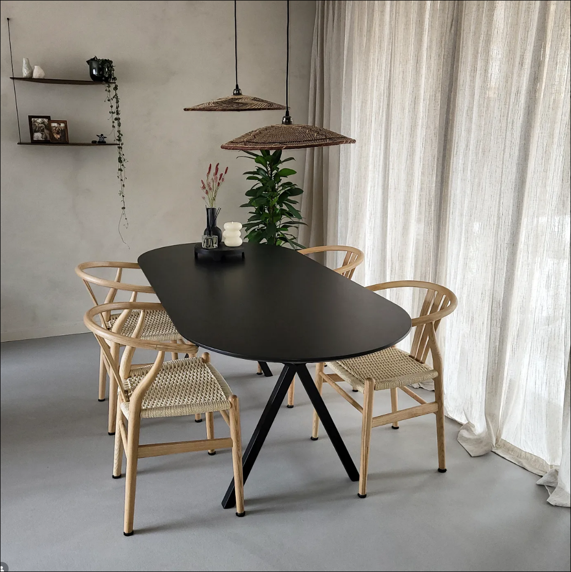 Japandi woonhuis met Lavasteen gietvloer Pearl in Waalre-Berkers Vloeren-Gietvloer,gietvloer interieur,gietvloer MIX kleur,gietvloer villa,gietvloer woning,gietvloer woonkamer-Lavasteen gietvloer Pearl in Japandi woning Waalre-OBLY
