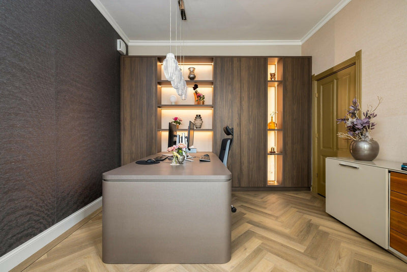 Keuken en Werkkamer Bergen op Zoom-OBLY-Luxe notenhouten keuken-OBLY