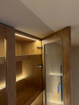 Klassieke maatwerkkast met geïntegreerde tv-MEES Meubels & Interieurs-Woonkamer-OBLY