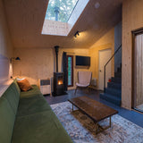 Knus houten huis verscholen in het bos-Brandvries-boshuis,Exterieur vrijstaand,houten woning,keuken,moderne architectuur,natuur-Boshuis Burcht – Uniek vakantiehuis op Vlieland -OBLY