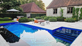 Landelijke Tuin met Verouderde Travertin Apulia Ivory-Van den Heuvel & Van Duuren-landelijke tuin,luxe tuin ontwerp,Tuin,tuin met zwembad,tuin met zwembad en terras,zwembad met natuursteen-OBLY