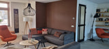 Lavasteen gietvloer Valkenswaard-Berkers Vloeren-lichte woonkamer,moderne woonkamer,open woonkamer keuken,woonkamer met gietvloer,woonkamer met grote ramen-Lavasteen gietvloer Valkenswaard | Italiaanse warmte & Scandinavische -OBLY