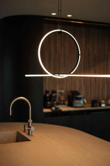 Lichtplan voor een Stijlvol en Architectonisch Penthouse-Design in Light-Keuken-Lichtplan voor een Stijlvol Penthouse in Amsterdam-OBLY
