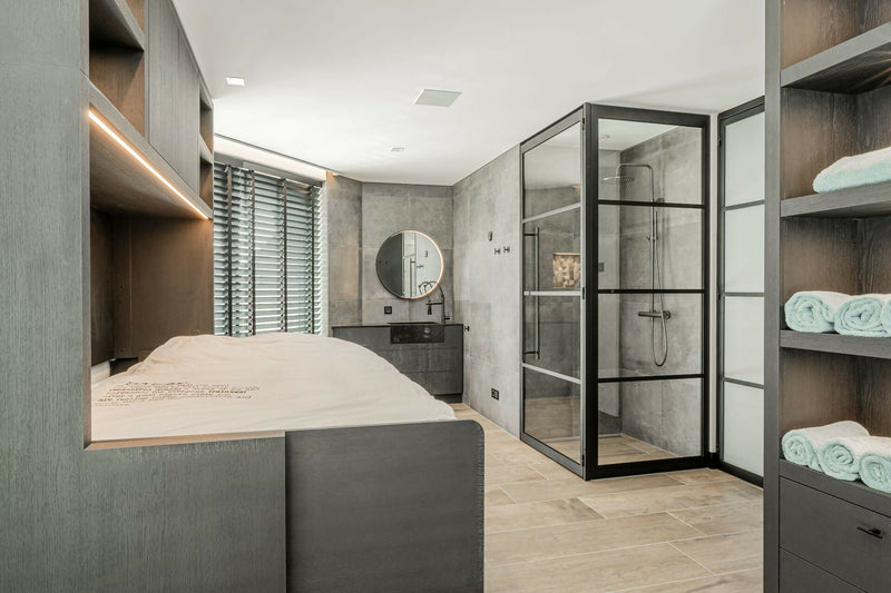 Luxe Interieur met Uitzicht op Zee-OBLY-Keuken,Villa,Woonkamer-OBLY