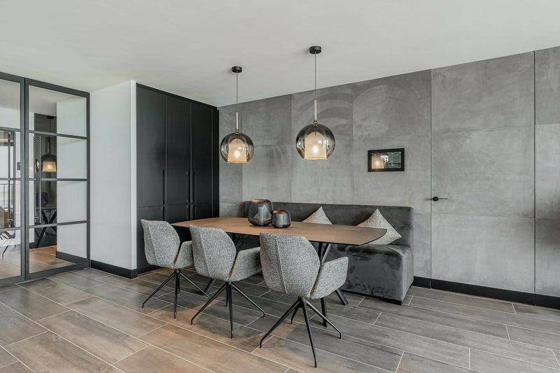 Luxe Interieur met Uitzicht op Zee-OBLY-Keuken,Villa,Woonkamer-OBLY