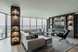 Luxe Interieur met Uitzicht op Zee-OBLY-Keuken,Villa,Woonkamer-OBLY