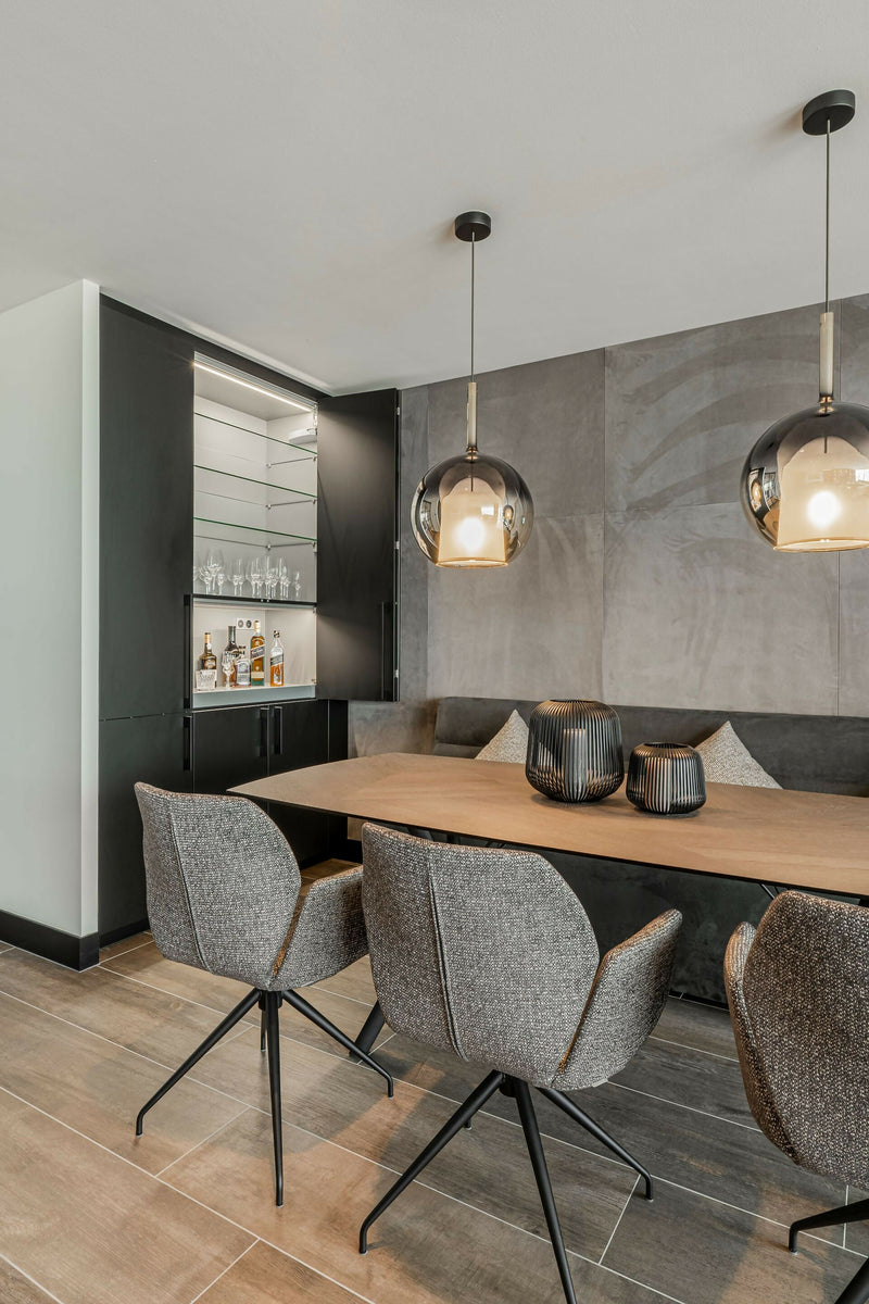 Luxe Interieur met Uitzicht op Zee-OBLY-Keuken,Villa,Woonkamer-OBLY