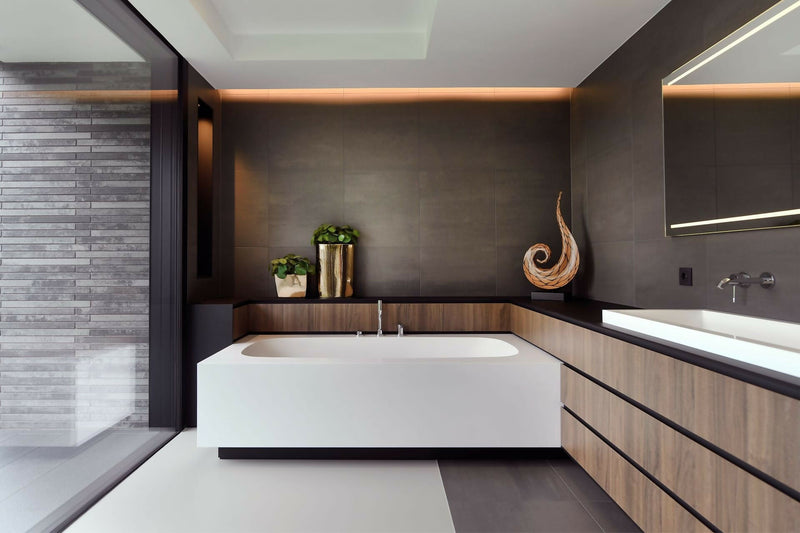 Luxe Woonkamer met Open Haard en En-suite Master Bedroom met Uitzicht-OBLY-ensuite,Keuken,Openhaard,Woonkamer-OBLY