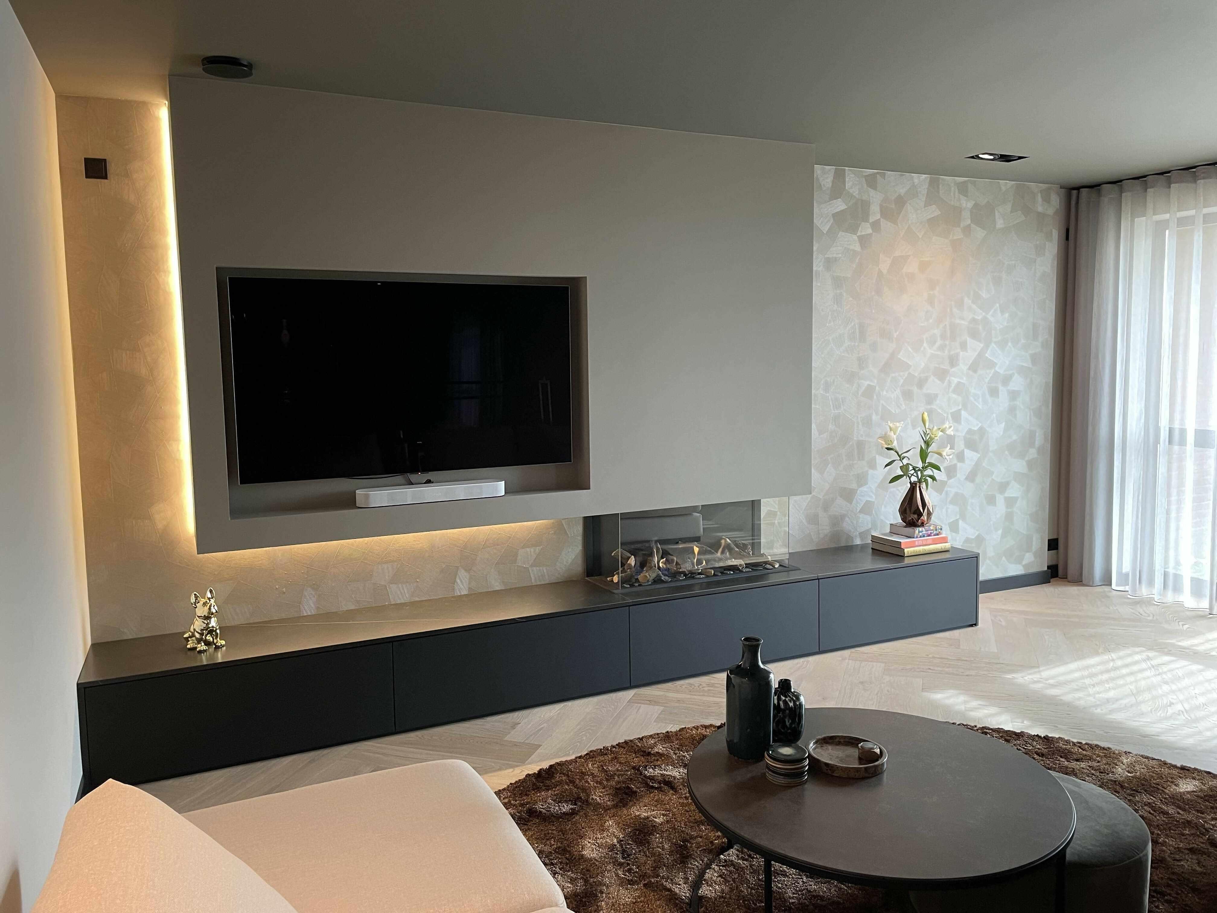 Luxe maatwerk tv-wand-BINTH INTERIEURONTWERP-Woonkamer-Luxe maatwerk tv-wand-OBLY