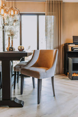 Luxe woonkamer met moderne haard-VAN WOLFSWINKEL WONEN-Woonkamer-OBLY