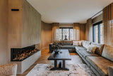 Luxe woonkamer met moderne haard-VAN WOLFSWINKEL WONEN-Woonkamer-OBLY