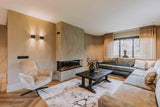 Luxe woonkamer met moderne haard-VAN WOLFSWINKEL WONEN-Woonkamer-OBLY