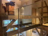 Maatwerk Glas | Beloopbaar Glas, Balustrades & Deuren op Maat-Overveld Glas-Glasdesign,Interieur,keuken met vide,lichte woonkamer,moderne woonkamer,open keuken woonkamer,woonkamer met vide-OBLY