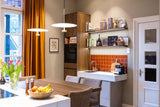 Maatwerk designkeuken met warm hout en natuursteen-Hout en Vorm-design keuken,interieur keuken design,Keuken,maatwerk keuken,natuursteen werkblad-Maatwerk designkeuken met hout en natuursteen-OBLY