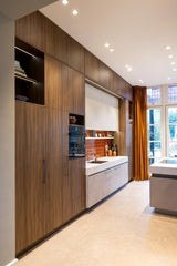 Maatwerk designkeuken met warm hout en natuursteen-Hout en Vorm-design keuken,interieur keuken design,Keuken,maatwerk keuken,natuursteen werkblad-Maatwerk designkeuken met hout en natuursteen-OBLY