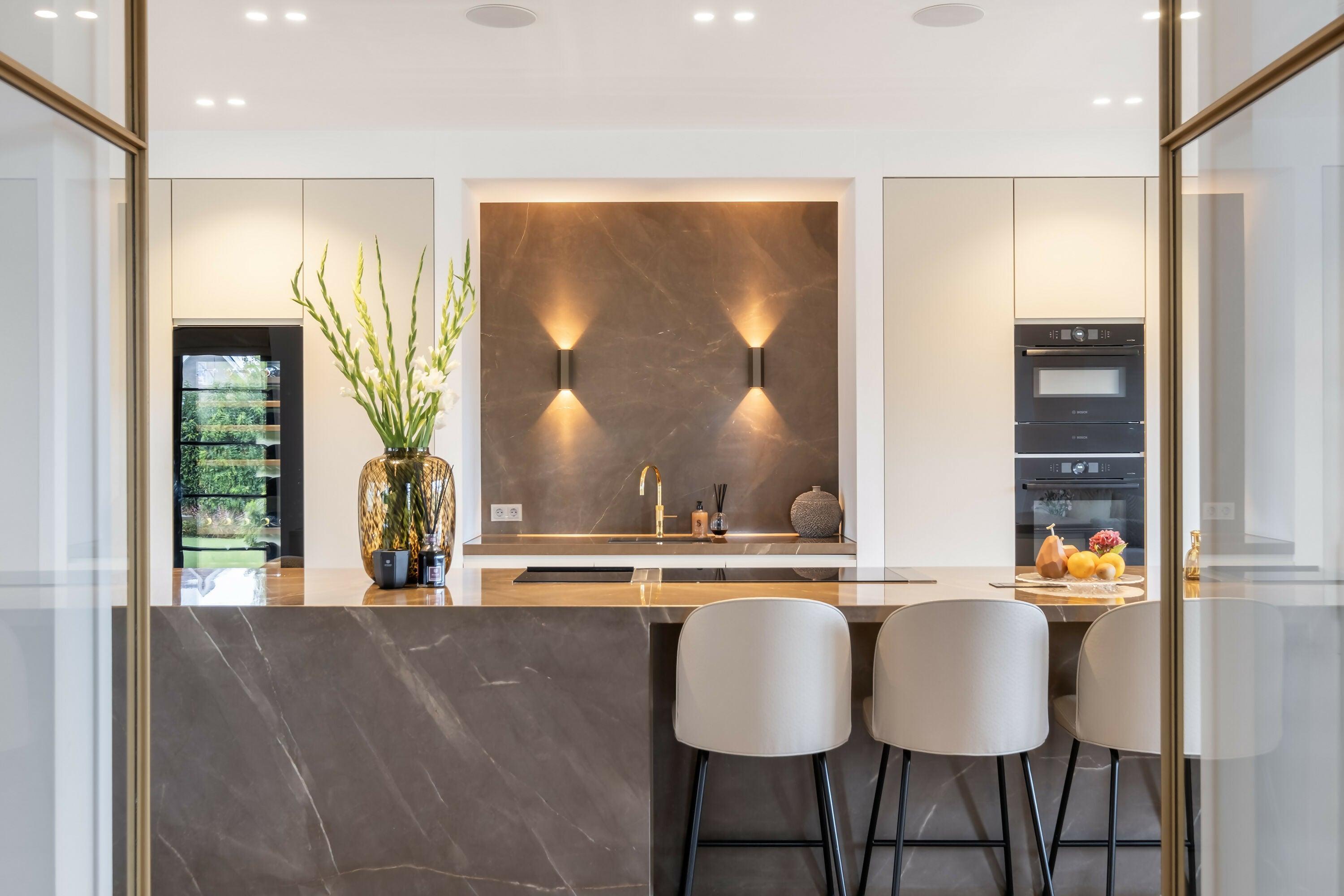 Maatwerk interieur in Boutique stijl-De interieurmakers-boutique stijl interieur,design interieur villa,exclusief wooninterieur,high end interieur,hotel chic interieur,Keuken,luxe interieur ontwerp-OBLY