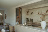 Maatwerk keuken met houten boogdeur-archidoors-Boogdeur,Boogdeur met glas,eiken,Eiken keuken,eikendesign,Houten binnendeur,Houten boogdeur,interieur design,Interieurproject,Keuken,Keuken inspiratie,Keuken op maat,Minimalistisch interieur,Totaalconcept-OBLY
