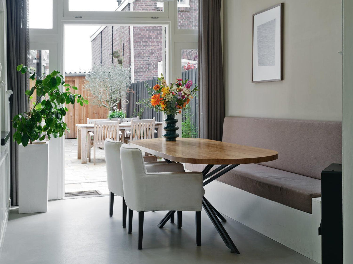 Maatwerk keuken met olijfhout en witte fronten-voermans-badkamermeubel,Houten keuken,Maatwerk interieur,maatwerk keuken,witte keuken-OBLY