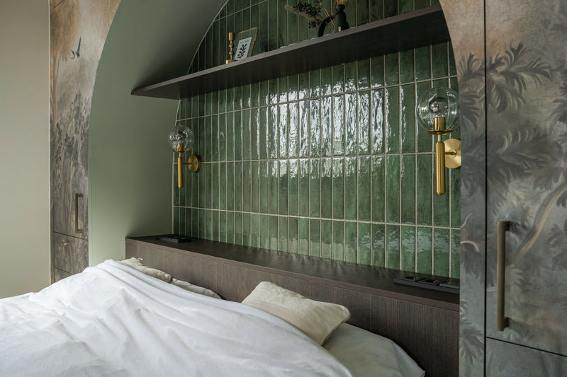 Maatwerk slaapkamer met boognis en geïntegreerde opbergruimte-BVDK maatwerk-Geïntegreerde kasten,Maatwerk slaapkamer,Slaapkamer-Maatwerk Boognis met Geïntegreerde Kasten in Slaapkamer-OBLY