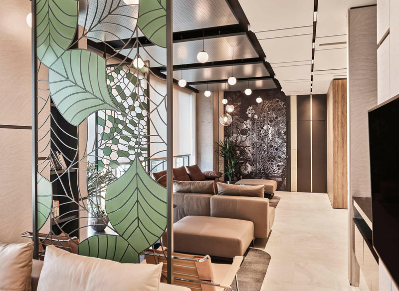 Maatwerk wandbekleding voor luxe kliniekinterieur-Dennis v Zanden-woonkamer-Maatwerk Wandbekleding voor Kliniek Dr. Fahrettin Yilmaz | Udesign Arc-OBLY