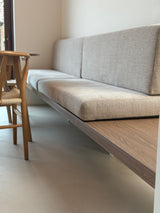 Minimal Sand kwartsiet gietvloer in warme beige tint Saint Louis | Wijchen-Berkers Vloeren-giervloer,gietvloer in keuken,japandi-Minimal Sand kwartsiet gietvloer Saint Louis in Wijchen-OBLY