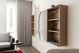 Minimalistisch tv-meubel met sculpturaal front-Perfekt Interieur-design tv meubel,interieur design,maatwerk meubel,minimalistisch tv meubel,modern tv meubel,tv meubel op maat,wandmeubel tv-Minimalistisch design tv-meubel op maat-OBLY