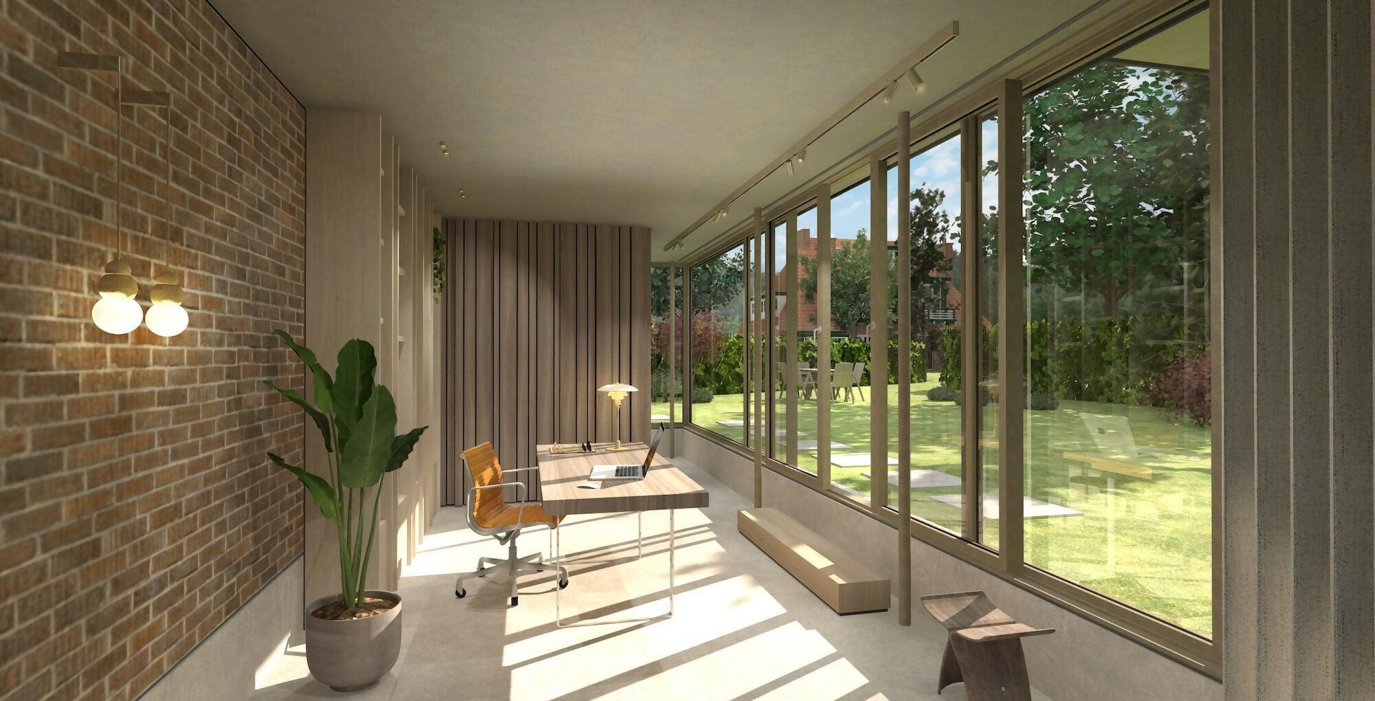 Minimalistisch wonen in een monumentale woning-Toine Pennings-Aanbouw,Badkamer,Entree,Keuken,Monument,Renoveren,Restaureren,Sedumdak,Slaapkamer,Werkkamer,Woonkamer-OBLY