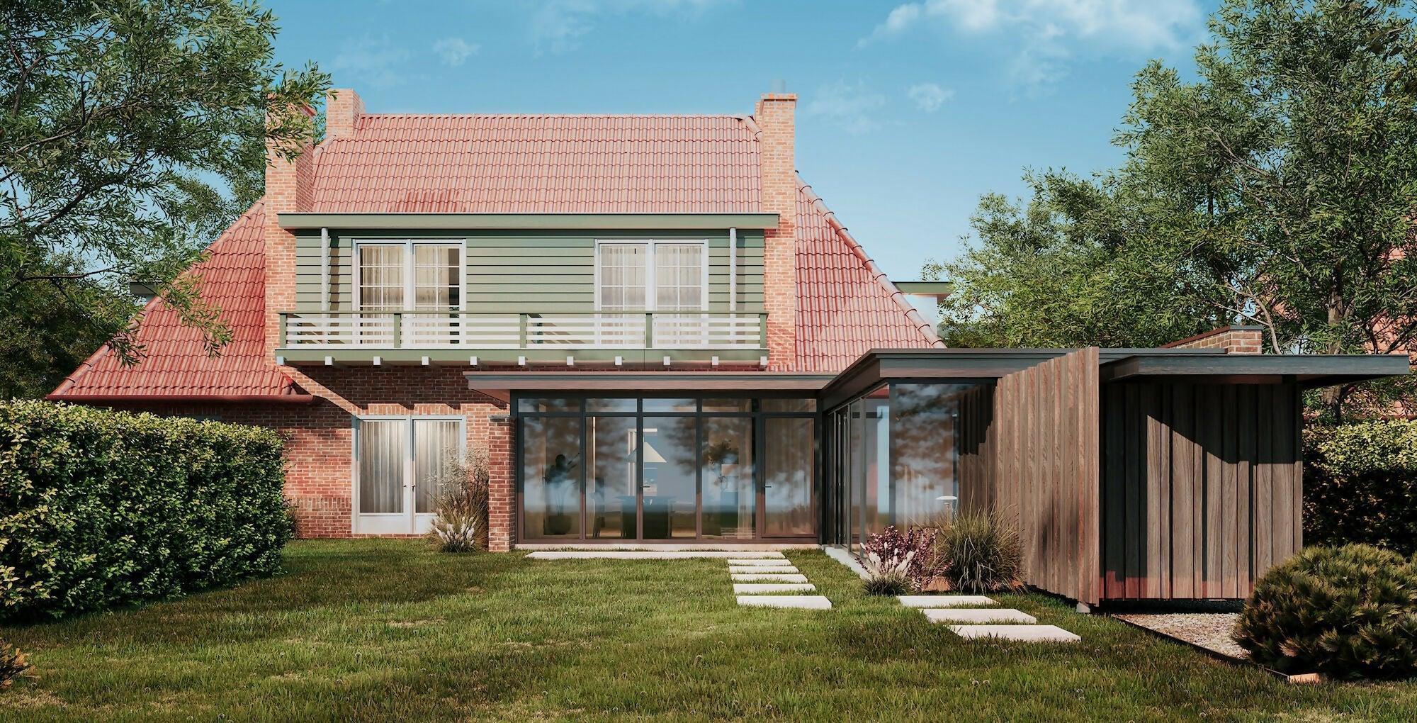 Minimalistisch wonen in een monumentale woning-Toine Pennings-Aanbouw,monumentale woning,renovatie interieur,Woonkamer-Renovatie monumentale woning met moderne aanbouw-OBLY