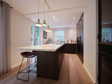 Modern Wonen met Natuurlijke Elementen-Anselm Oome Interieurbouw-design verlichting,Houtlook,houtlook keuken.,Keuken,keukens,moderne keuken,natuursteen werkblad,open leefruimte,Tajmahal,Woonkamer-OBLY