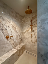 Modern maatwerk interieur met natuurlijke luxe-abstrct-hout en marmer,interieur design,kasten op maat,luxe keuken,marmer keuken,modern wonen-Modern maatwerk interieur | Luxe keuken & kasten op maat-OBLY
