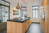 Moderne Keuken met Belgisch Hardsteen Look-Van den Heuvel & Van Duuren-Keuken,keuken met eiland,keuken met houten kasten,keuken met natuursteen blad,luxe keuken interieur,moderne keuken-OBLY