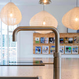 Moderne Keuken met Diresco Terrazzo en RVS Accessoires-Hout en Vorm-Keuken-Moderne Keukenrenovatie met Diresco Terrazzo en RVS Accessoires-OBLY